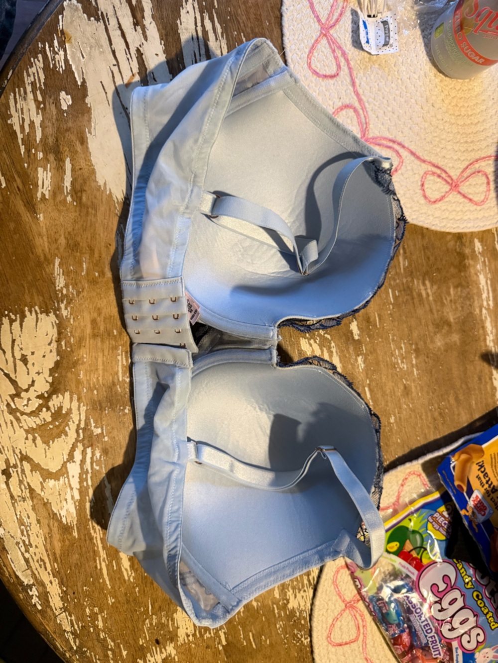 Victoria Secret- Dream Angels Lace Overlay Light Blue Push-Up Bra - Picture 3 of 3